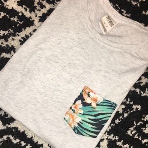 PINK T-shirt w/Tropical Pocket